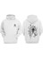 Unisex Kyojuro Rengoku Tasarım Ön Arka Baskılı Normal Kalıp Beyaz Sweatshirt 1