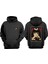 Unisex Mıa Wallace Tasarım Ön Arka Baskılı Normal Kalıp Siyah Sweatshirt 1
