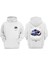 Unisex Sweet Dream Tasarım Ön Arka Baskılı Normal Kalıp Beyaz Sweatshirt 1