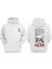 Unisex Some Tımes You Must Tasarım Ön Arka Baskılı Normal Kalıp Beyaz Sweatshirt 1