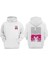 Unisex Anime Believe Tasarım Ön Arka Baskılı Normal Kalıp Beyaz Sweatshirt 1