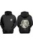 Unisex Money Talks Tasarım Ön Arka Baskılı Normal Kalıp Siyah Sweatshirt 1