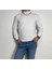 Erkek Bisiklet Yaka Sweatshirt Beyaz 1