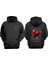 Unisex Steal Your Love Tasarım Ön Arka Baskılı Normal Kalıp Siyah Sweatshirt 1