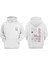 Unisex Naruto Itachi Uchiha Tasarım Ön Arka Baskılı Normal Kalıp Beyaz Sweatshirt 1