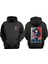 Unisex Levi Attack On Titan Tasarım Ön Arka Baskılı Normal Kalıp Siyah Sweatshirt 1