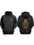 Unisex Goku Power Tasarım Ön Arka Baskılı Normal Kalıp Siyah Sweatshirt 1