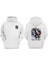 Lost World Dinazor Tasarım Ön Arka Baskılı Normal Kalıp Beyaz Sweatshirt 1