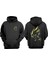 Goku Yellow Tasarım Ön Arka Baskılı Normal Kalıp Siyah Sweatshirt 1