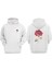 Everlasting Love Tasarım Ön Arka Baskılı Normal Kalıp Beyaz Sweatshirt 1