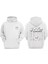 Unisex Hayalet Mahkum Tasarım Ön Arka Baskılı Normal Kalıp Beyaz Sweatshirt 1