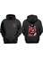 Unisex Future Generation Tasarım Ön Arka Baskılı Normal Kalıp Siyah Sweatshirt 1