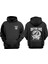 Unisex Anime Rısıng Vıctorıous Tasarım Ön Arka Baskılı Normal Kalıp Siyah Sweatshirt 1