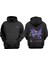 Butterfly Graphic Tasarım Ön Arka Baskılı Normal Kalıp Siyah Sweatshirt 1