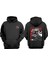 New Cultural Tasarım Ön Arka Baskılı Normal Kalıp Siyah Sweatshirt 1