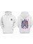 I ve Got A Heart On Fıre Tasarım Ön Arka Baskılı Normal Kalıp Beyaz Sweatshirt 1
