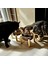 Ahşap Standlı Seramik Kedi Köpek Mama Kabı Çift Yönlü Kullanım 2 Farklı Yükseklik Dayanıklı Mamalık 3