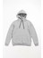 Kadın Uzun Kol Kapşonlu Basic Sweatshirt Hoodie - Gri 3