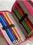 Cappi Bag Black Pink Pembe Renkli 3 Fermuarlı Bölmeli Çocuk Okul Kalem Kutusu Seti 19X11X6CM 3