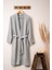 Unisex Kimono Müslin Bornoz Gri 1