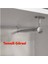 (2 Adet) Askı Flanşı Oval Dolap Boru Sabitleme Kıyafet Elbise Askı Flanş Aparatı Krom 75 x 25 mm 5