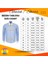 Erkek Moda Kısa Kol Dokuma Açık Mavi Slim Fit Nakışlı Smart Gömlek 5