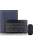 Samsung Galaxy Tab S6 Lite P610/613 Uyumlu Bluetoothlu Klavyeli Kılıf Mouse ve Dokunmatik Kalem Set 1