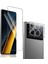 Poco X6 için full kaplama ön arka kamera nano tempered ekran koruyucu 3 adet set 2