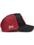V1 Trucker Parmak - 1 Kod Logolu Unisex Siyah-Kırmızı Şapka 2