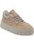 Gri Hakiki Nubuk Deri Kadın Sneaker - K24S1AY67591-A40 1