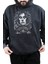 Unisex Efsace Rocker Alice Cooper Baskılı Kapüşonlu Yıkamalı Sweatshirt, Oversize Baskılı Hoodie 1