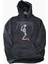 Unisex Yeezus Baskılı Kapüşonlu Yıkamalı Sweatshirt, Oversize Kanye West Baskılı Eskitme Hoodie 1
