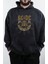 Unisex Vintage Ac-Dc Baskılı Kapüşonlu Yıkamalı Sweatshirt, Oversize Baskılı Eskitme Hoodie 1
