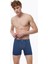Erkek Desenli 6 Lı Pamuk Elastan Uzun Boxer 6M073 2