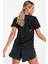 Running Dri Fit Race Signlet T-Shirt Black Reflektörlü Kadın Koşu Tişörtü Siyah 2