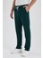 Erkek Zümrüt Yeşili Baggy Düz Paça Bol Kesim Içi Polarlı Rahat Eşofman Altı RF0461 3