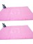 2li Winter Havlu Ayak Izli Paspas (50X70)-PEMBE 1