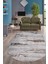 Halı GRI14 Karo Yıkanabilir Oval Kesme Ince Yolluk Kilim Salon Halısı Modelleri 1