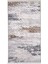 Halı GRI14 Karo Yıkanabilir Saçaklı Kesme Ince Yolluk Kilim Salon Halısı Modelleri 2