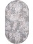 Halı Gri3 Karo Yıkanabilir Oval Kesme Ince Yolluk Kilim Salon Halısı Modelleri 2