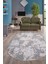 Halı Gri3 Karo Yıkanabilir Oval Kesme Ince Yolluk Kilim Salon Halısı Modelleri 1