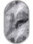 Halı Antrasit Karo Saçaklı Oval Kesme Ince Yolluk Kilim Salon Halısı Modelleri 2