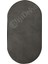 Diji Dekor Halı Antrasit Sahra Desenli Saçaksız Oval Kesme Yolluk Kilim Salon Halısı Modelleri 2