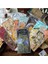 Nature Temalı Vintage Altın Damga Sticker Seti Bullet Journal GGK DFZ028 2