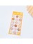 Sarı Temalı Wax 3D Pul Sticker Seti Bullet Journal GGK DF023 1