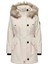 Kadın Kapüşonlu Ekru Parka Mont - 15304625 5