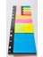 11 Parça 11 Farklı Renk - Ebat Yapışkanlı Not Kağıdı 20X8CM 1