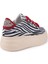 Modern Rahat Dantel Tasarım Ayakkabı 7961 Zebra 5