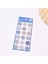 Mavi Temalı Wax 3D Pul Sticker Seti Bullet Journal GGK DF026 1