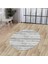 Halı Gri KY7056 Yıkanabilir Yuvarlak Kesme Ince Yolluk Kilim Salon Halısı Modelleri 2